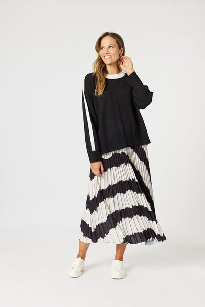 Monaco Knit - Black Ivory