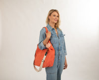 Oversized Juco Tote - Orange