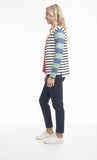 Reversible knit Cardigan - Black Stripe