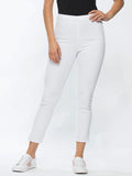 High Rise Slim Fit Stretch Jean - White