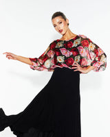 Sunshine & Shadow Silk Top - Oscar Floral