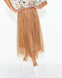 Sway Mesh Skirt - Tan