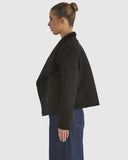 Behold Reversible Fur Jacket - Black
