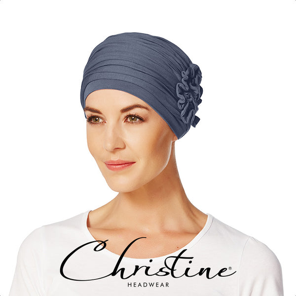 Lotus Turban - Steel Blue