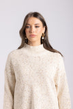 Basket Knit Sweater - White/Latte