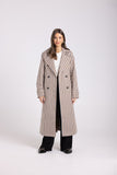 Check Trench Coat - Brown Check