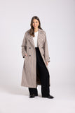 Check Trench Coat - Brown Check