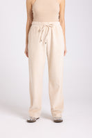 Velour Pant - Almond