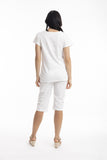 Essentials V Neck Tee - White