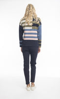 Reversible Stripe Knit - Olive Stripe