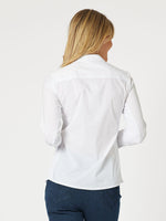 Emma Rib Detail Shirt - White