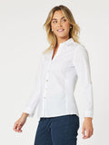 Emma Rib Detail Shirt - White