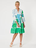 Beach Side Dress - Green/Blue