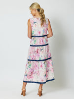 Rosebay Linen Tiered Dress - Floral