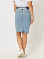 Emily Stretch Denim Skirt - Denim