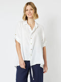 State of Mind Asymmetric Shirt - White