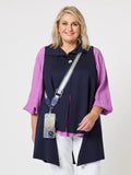 Kimmy Ponti Vest - Navy