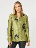 Seville Flower Shirt - Pistachio