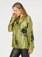 Seville Flower Shirt - Pistachio