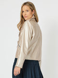 Kaitlyn Biker Jacket - Oyster