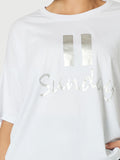 Happy Sunday Tee - White