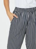 Stripe Wide Leg Pant - Navy