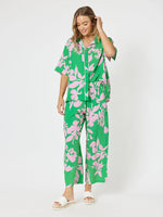 Spring Print Pant - Emerald