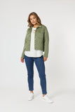 Retro Denim Jacket -  Washed Khaki