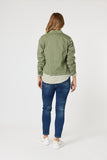 Retro Denim Jacket -  Washed Khaki