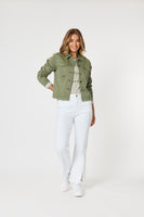 Retro Denim Jacket -  Washed Khaki