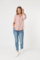 Paige Washed Shirt - Pink