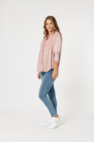 Paige Washed Shirt - Pink