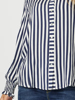 Soho Stripe Shirt - Navy/White