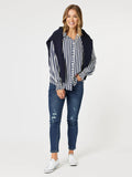 Soho Stripe Shirt - Navy/White