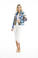 Cotton Ponte Jacket - Santorini