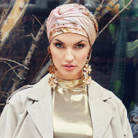 Avalon Boho Turban Set - Soft Pastel Rose