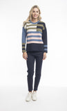 Reversible Stripe Knit - Olive Stripe