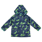 T-Rex Lined Raincoat - Peacock