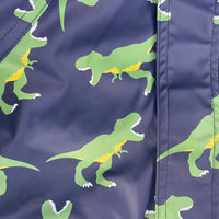 T-Rex Lined Raincoat - Peacock