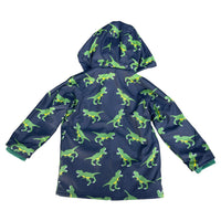 T-Rex Lined Raincoat - Peacock