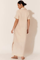 Melanie Linen Dress - Stone