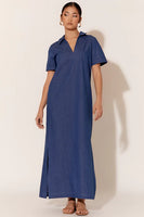 Melanie Denim Maxi Dress - Mid Denim