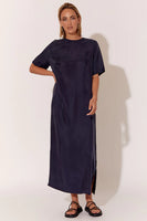 Ryan Cupro Maxi Dress - Navy