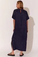 Ryan Cupro Maxi Dress - Navy