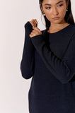 Brielle Knit Dress - Navy