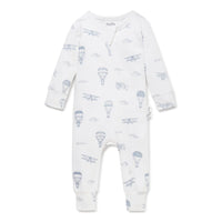 Air Balloon Zip Romper - White