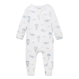 Air Balloon Zip Romper - White