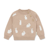 Taupe Bunny Knit Jumper