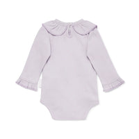 Lavender Pointelle Rib Onesie