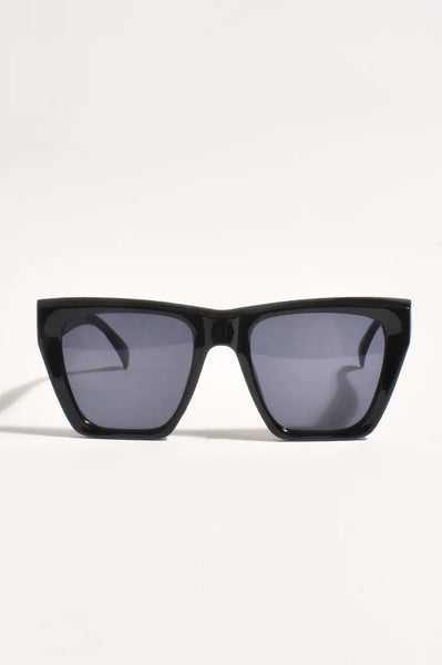 Oversized Structured Sunglasses - Black